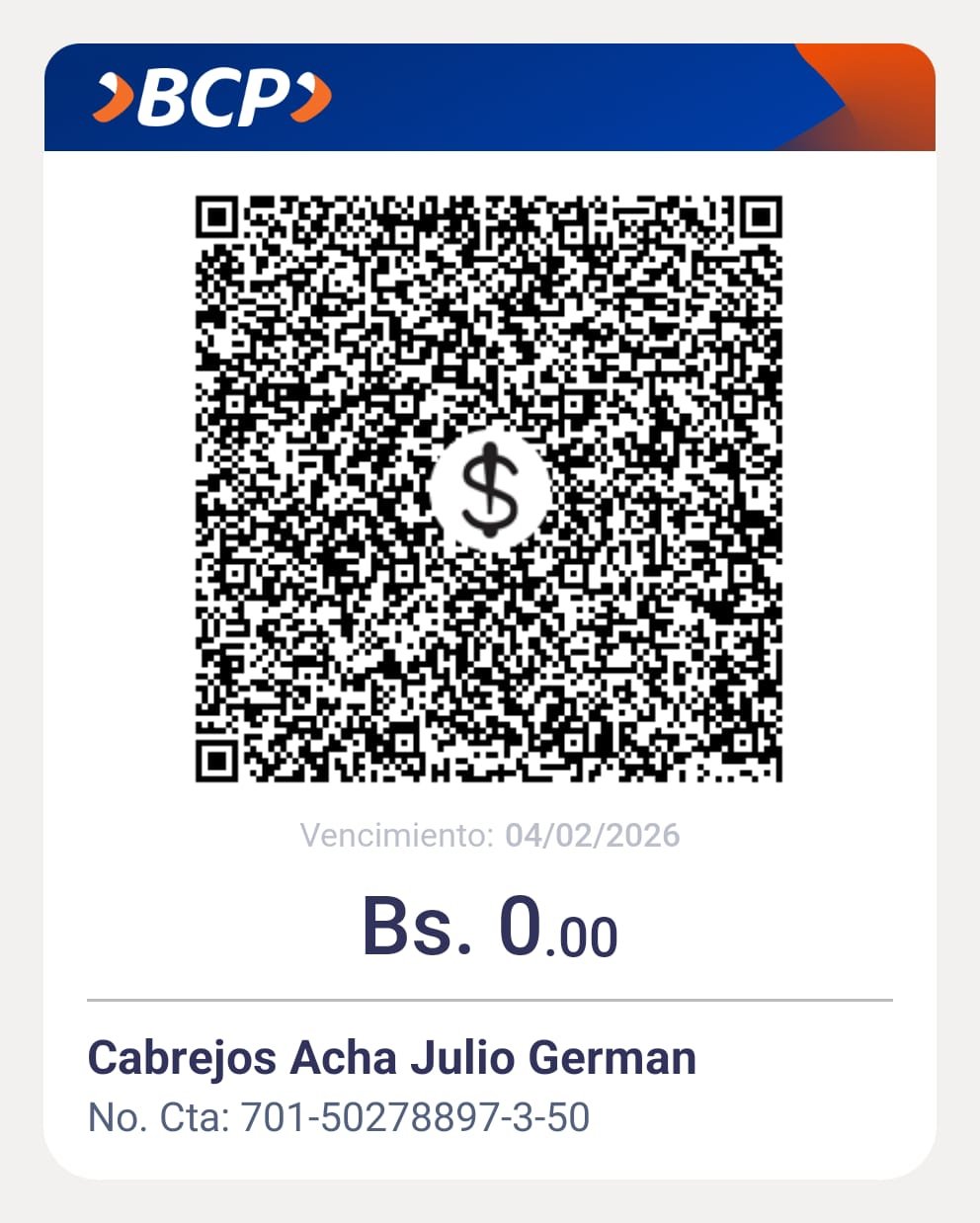 QR de Pago